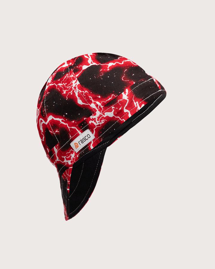 Welding Cap - Red Lightning - Rasco FR