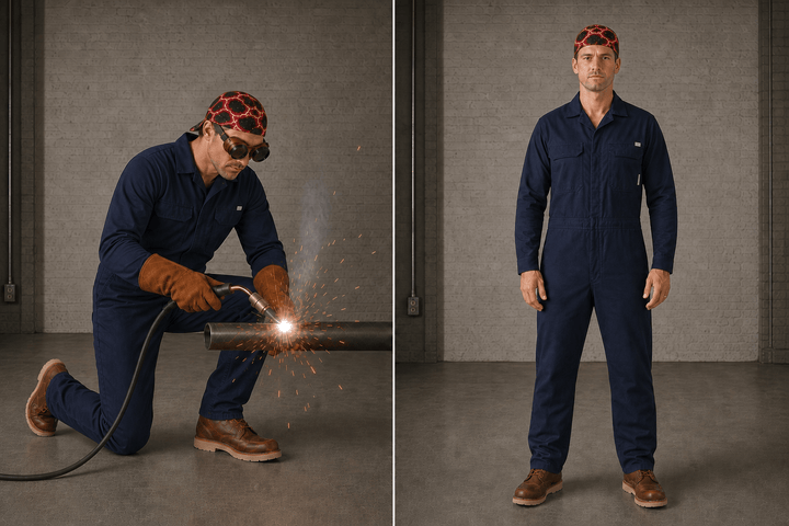 Welding Cap - Red Lightning - Rasco FR