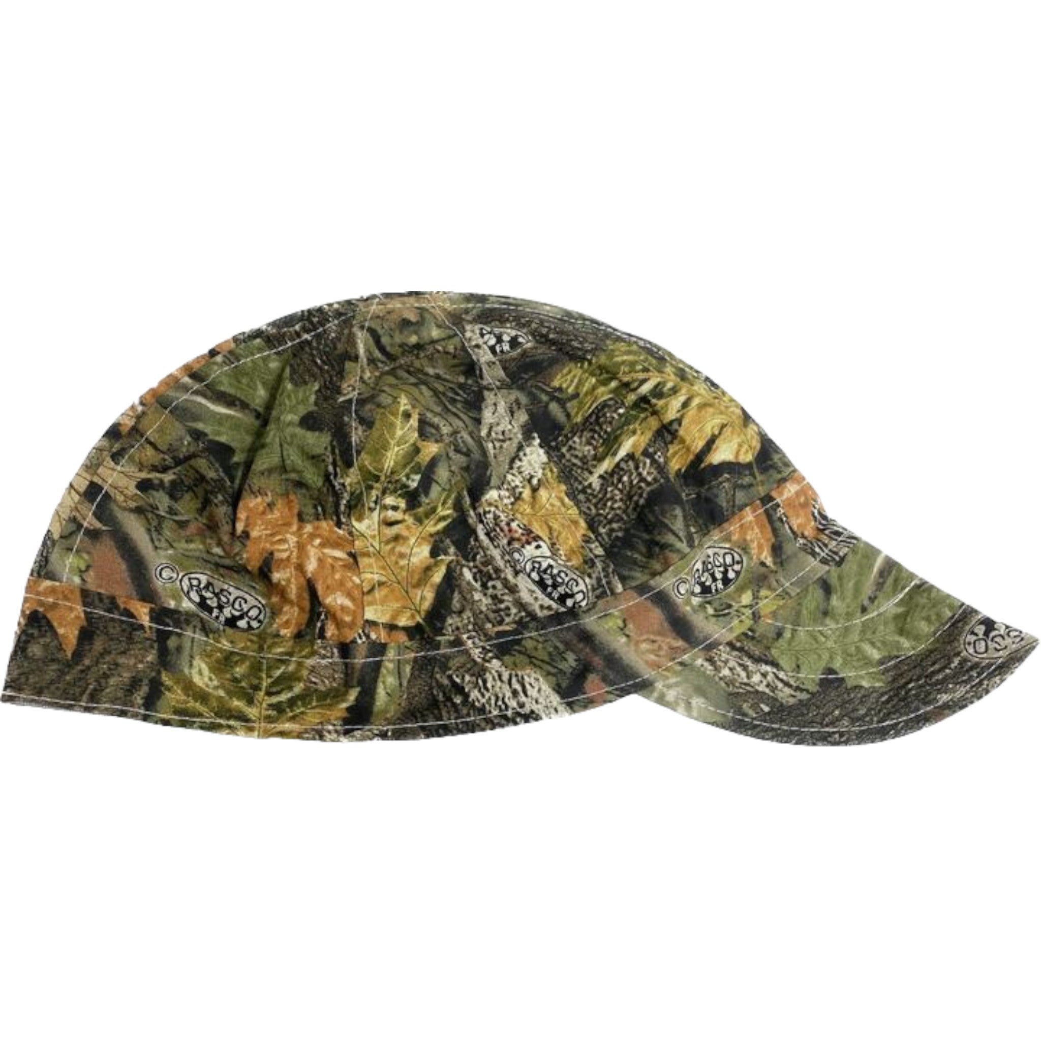 Rasco Woodland Camo Welding Cap, 6 Panel, Low Crown, Reversible SIDE