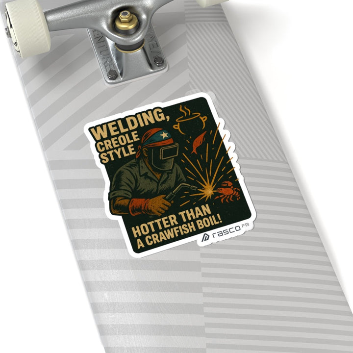 “Welding: Creole - Style with Crawfish Heat” Sticker – Spice, Steel, & Grit - Rasco FR