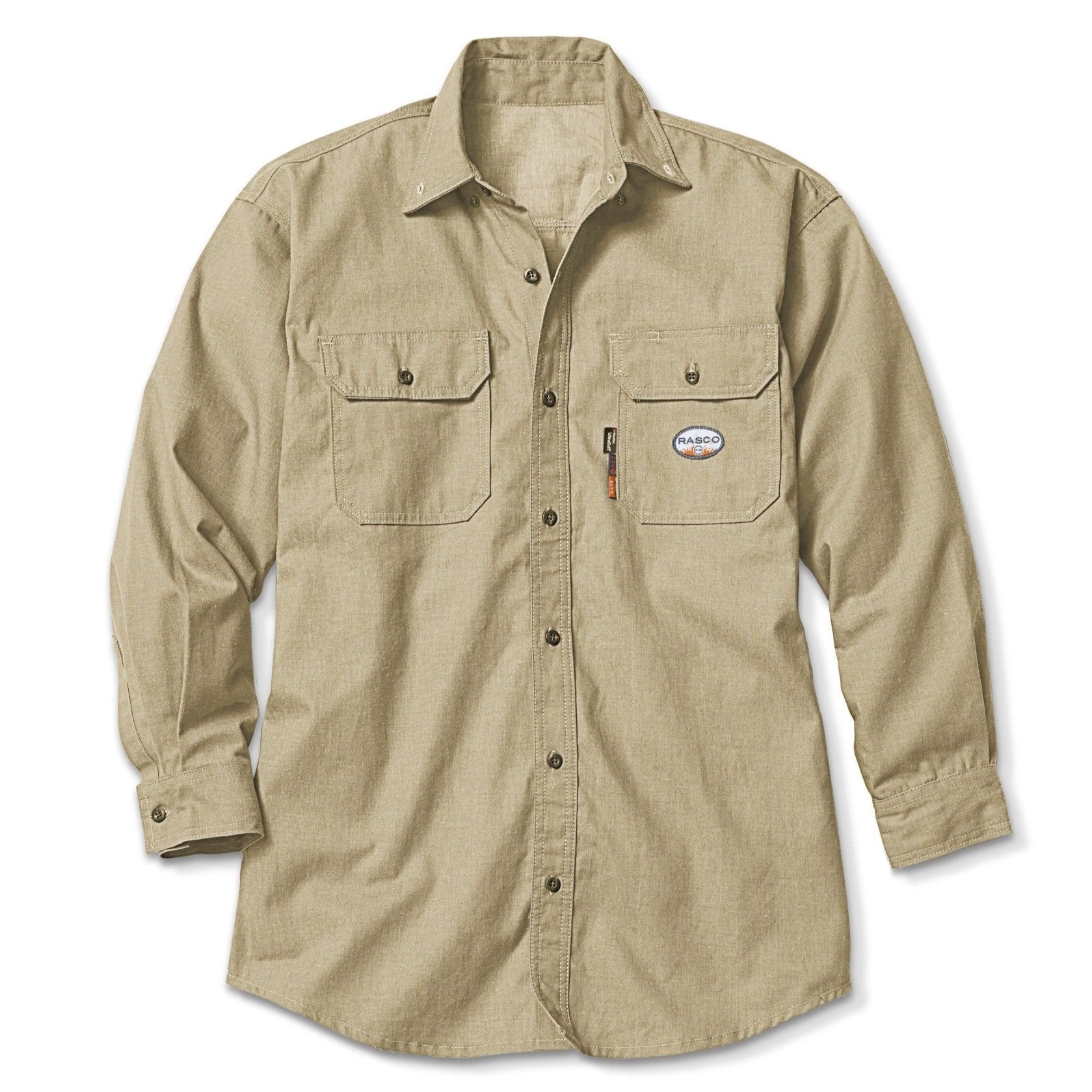 FR 88/12 Men's Uniform Shirt - Khaki - Rasco FR