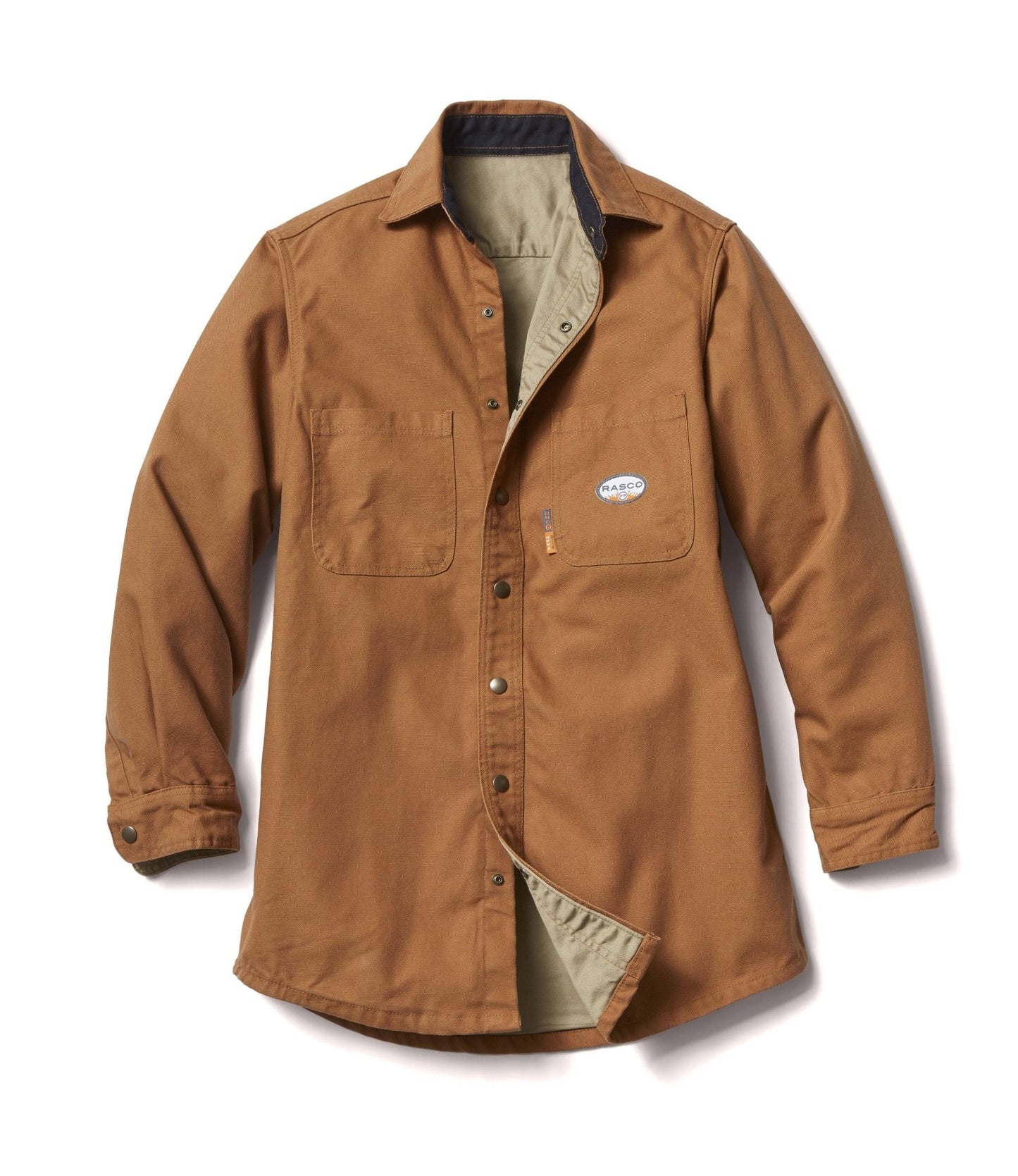 FR Duck Shirt Jacket - Brown (CLOSEOUT) - Rasco FR