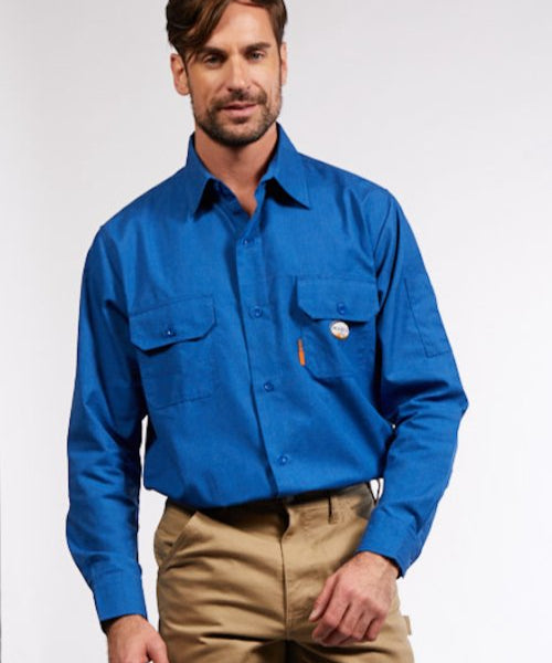 FR GlenGuard Uniform Shirt - Royal Blue (CLOSEOUT) - Rasco FR