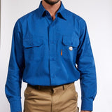FR GlenGuard Uniform Shirt - Royal Blue (CLOSEOUT) - Rasco FR